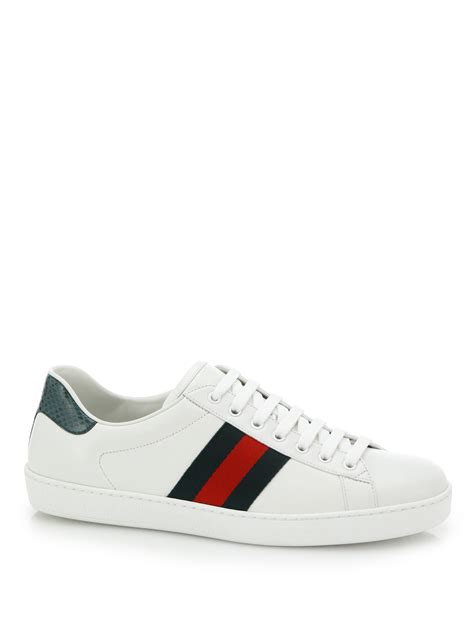 mens all white gucci sneakers|authentic gucci sneakers for men.